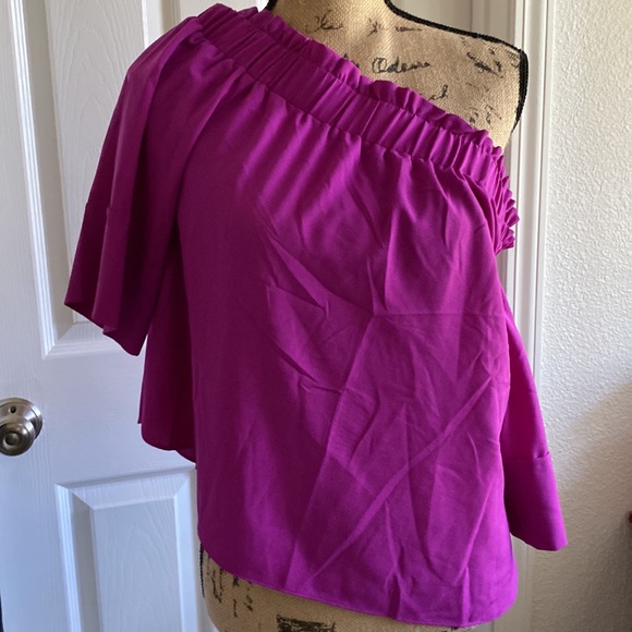 Rachel Roy • lilac off shoulder top • medium - Picture 4 of 8